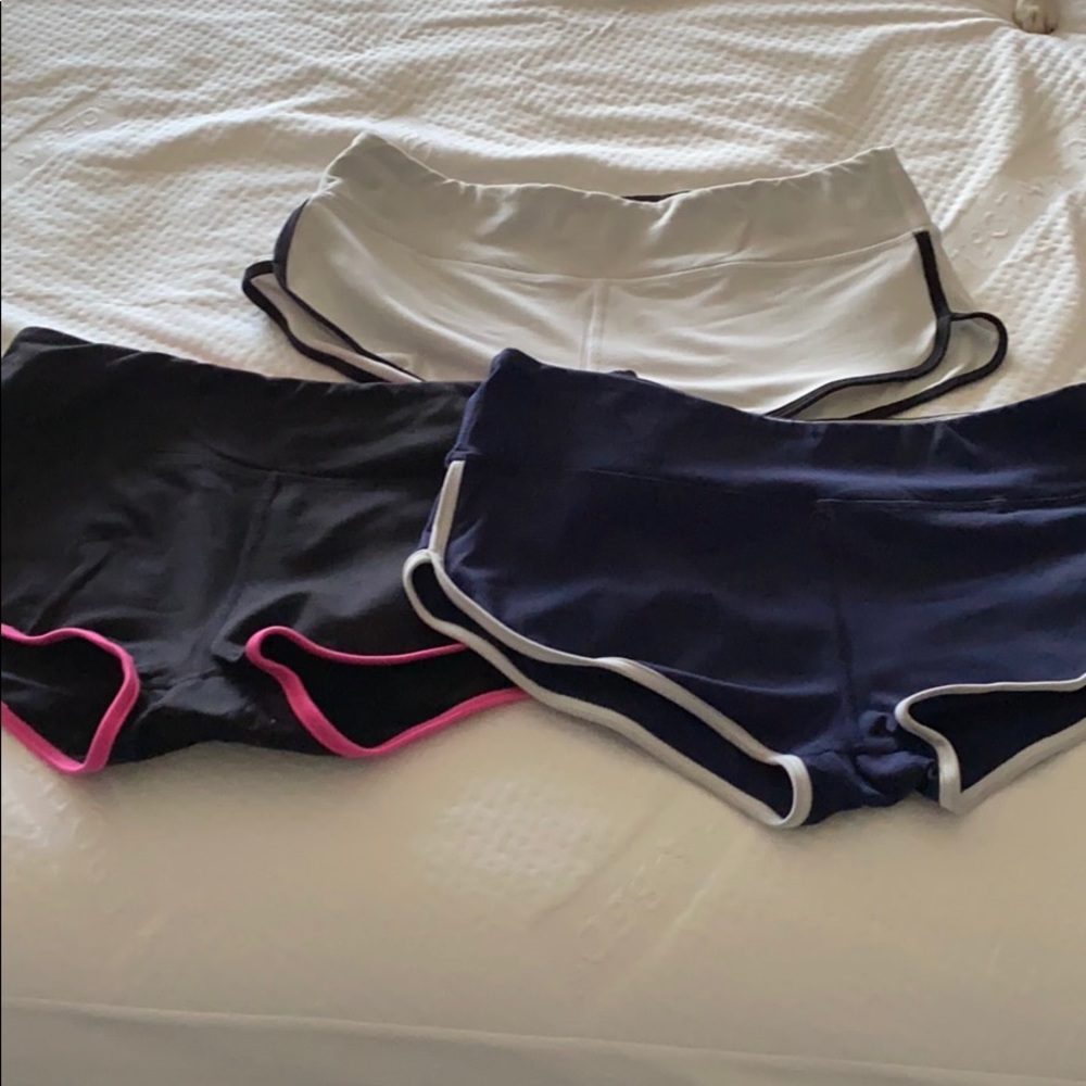 3 pairs of workout shorts